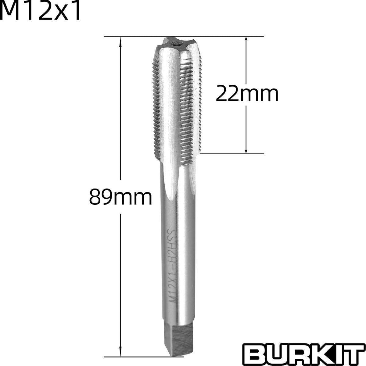 Burkit M12 X 1 Tap and Die Set Right Hand