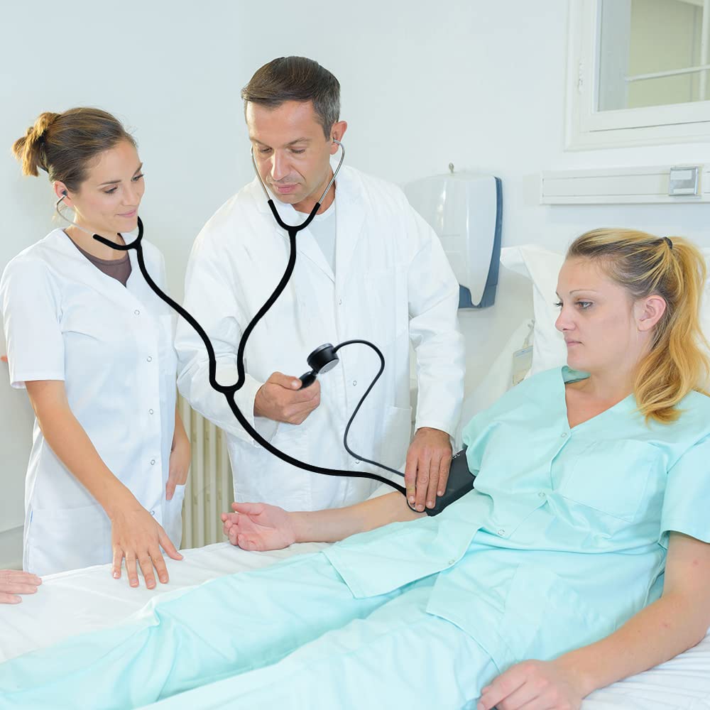 Deluxe Dual-Head Teaching Stethoscope for Medical Training, Nursing Students and Teachers – Black