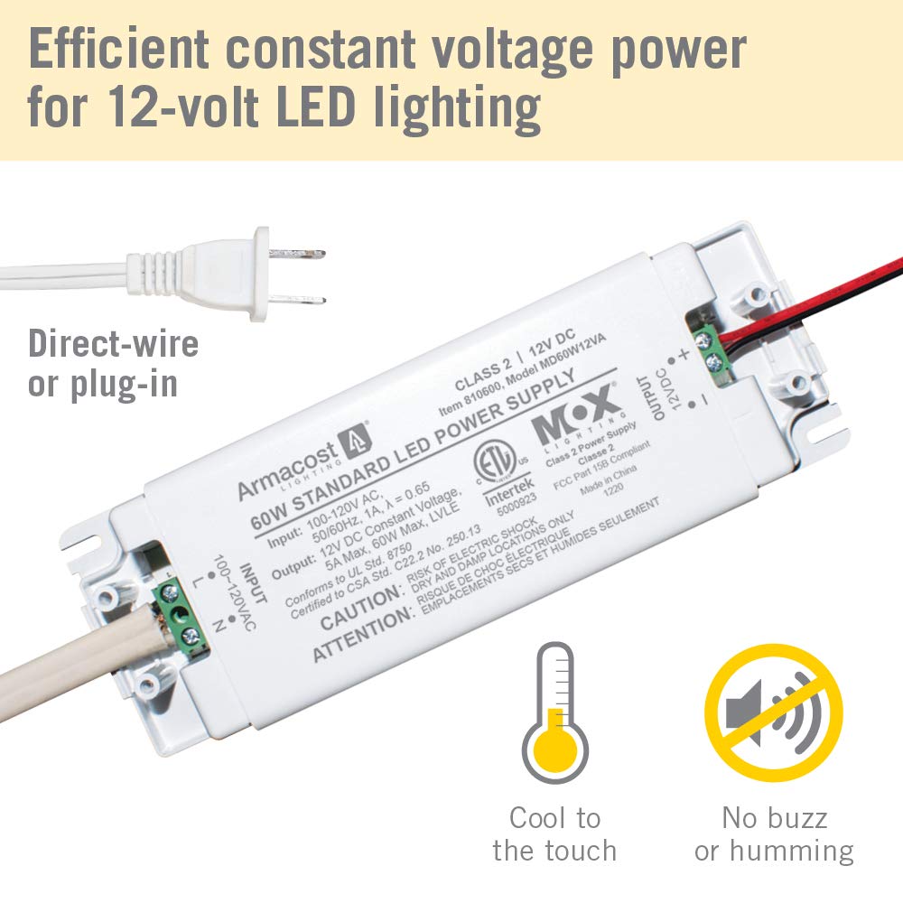810600 12 Volt LED Power Supply, White
