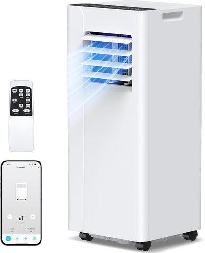 Portable Air Conditioner 16000 BTU, Smart WiFi APP & Remote Control, 5-in-1 AC Unit Cools up to 750 Sq.Ft, 40dB Ultra