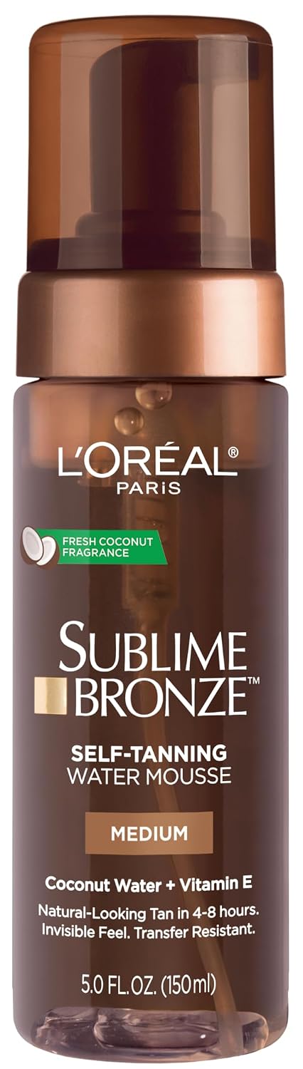 Sublime Bronze Self Tanning Water Mousse, Streak-Free Natural Looking Tan, 5 fl. Oz