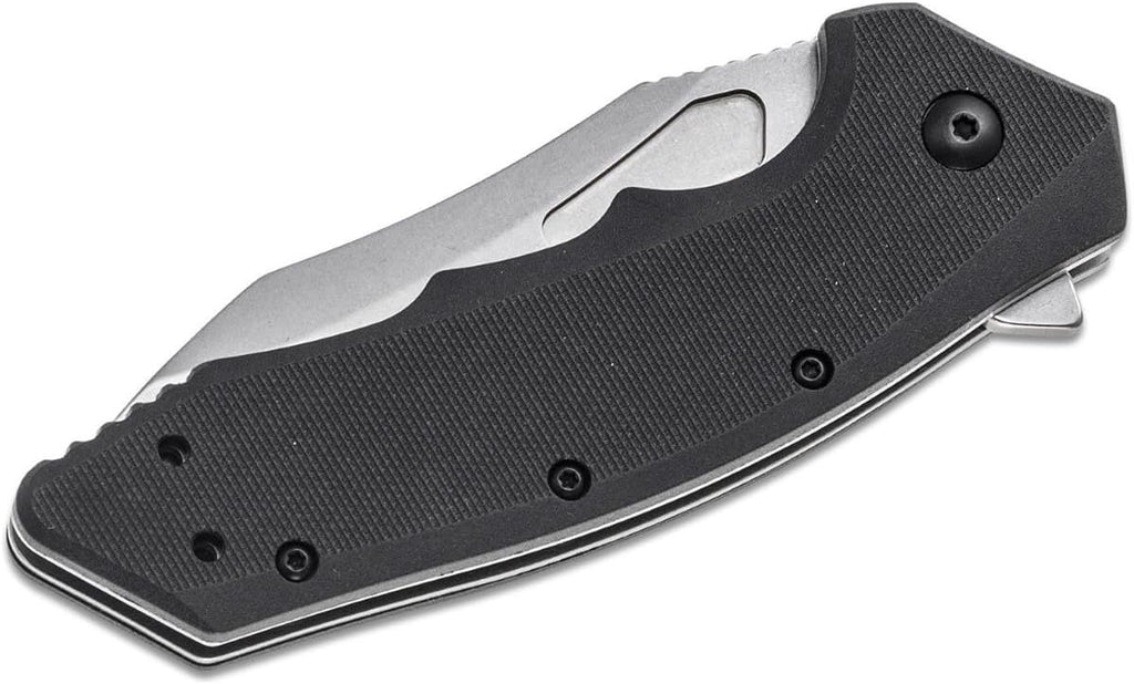 Flitch Pocket Knife, Black, 3.25 Inch Drop Point Blade