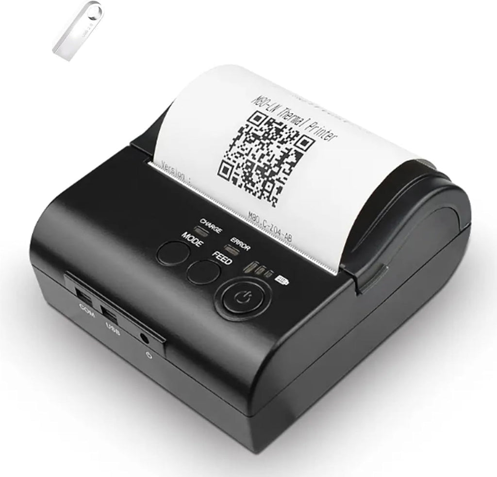 80mm bluetooth portable thermal receipt printer,only compatible with android/Windows,3 inch Ticket wireless android