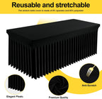 Spandex Elastic Fitted Table Cloth Skirt for 6FT Rectangle Table