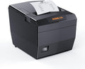 POS Receipt Printer, 80mm Thermal Printer with USB/Serial/Ethernet and Auto Cutter for Kitchen and Retail Use, Cash