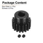 DTGN Spur Gear 1.5Mod 18 Teeth 15mm Thickness 10mm Bore 4x1.8mm Keyway