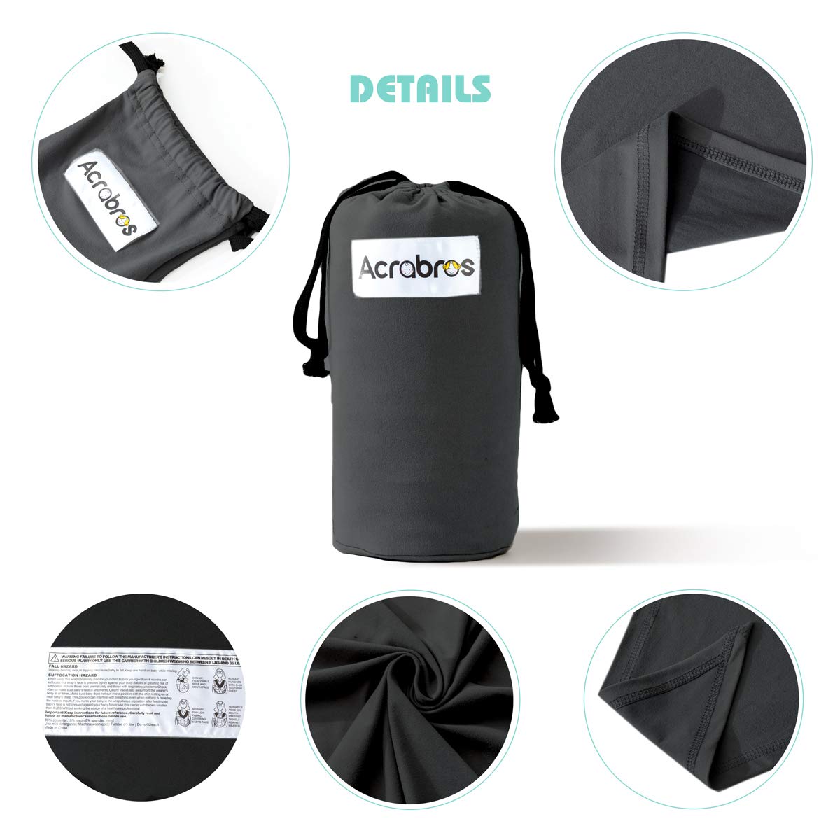 Baby Wrap Carrier,Hands Free Baby Carrier Sling,Lightweight,Breathable,Softness,Perfect for Newborn Infants and