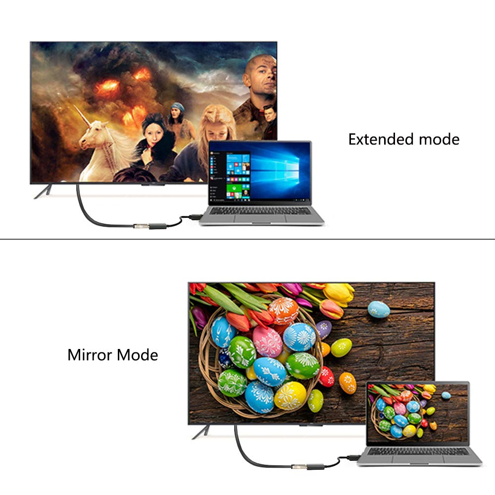 DisplayPort to HDMI, Display Port Adapter to HDMI for Desktops and Laptops Connect to HDMI Displays (1 Pack, DP)