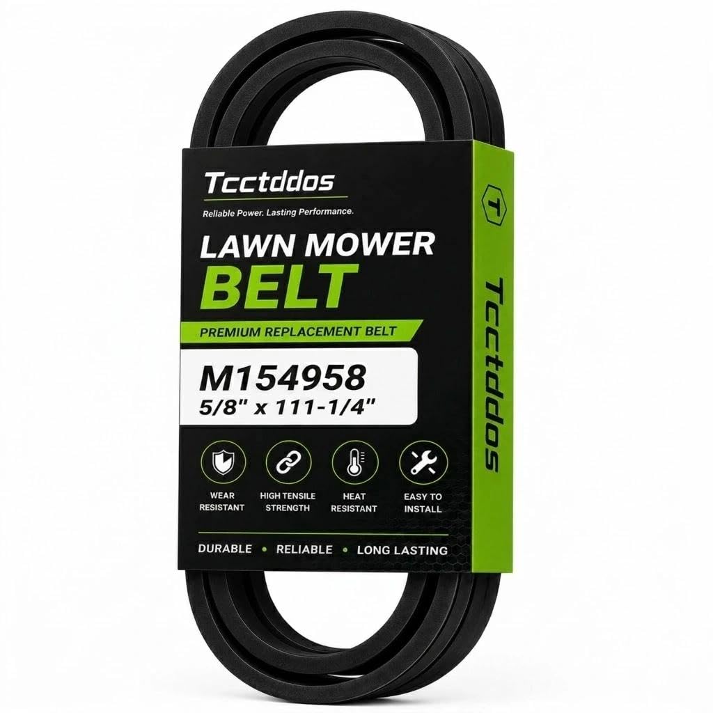M154958 Deck Belt 5/8" x 111-1/4" Replacement for John Deere 48" Deck