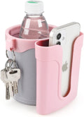 3-in-1 Bike Cup Holder with Cell Phone Keys Holder, Bike Water Bottle Holders, Universal Bar Drink Cup Can Holder for