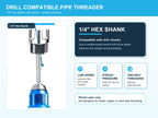 Kopdisp PVC Pipe Threader Kit, 3PCS