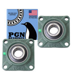 PGN UCF207-20 (2 Pack) Square Flange Bearing 1-1/4" Bore