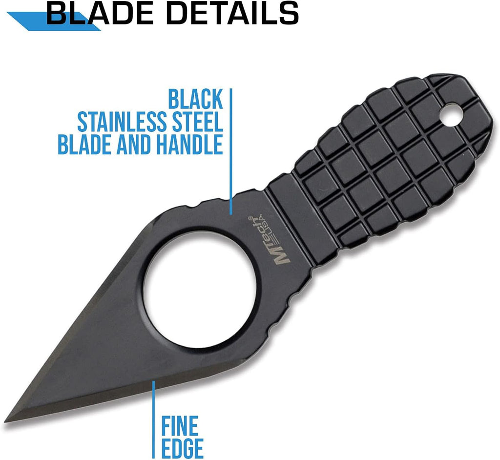 Fixed Blade Knife, Full Tang, Nylon Fiber Sheath, Hunting, Camping, Survival, EDC, 588-20-27 Series