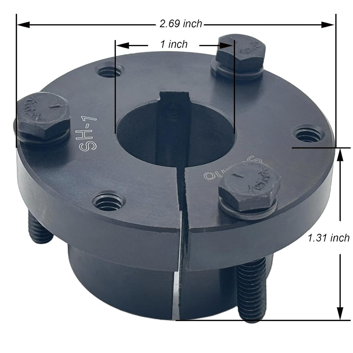 SH-1 Quick Disconnect Bushings 1 inch bore,SH Style Fixed Bore,Carbon Steel QD Bushings for Pulley/Sheaves