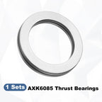 uxcell AXK6085 Thrust Needle Roller Bearings with Washers, ID 60mm