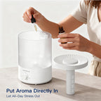 2 pack 3.5L Ultrasonic Cool Mist Humidifier – Top-Fill, Essential Oil Diffuser, Quiet Operation, Night Light, Auto