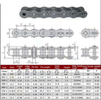 1Pcs #80 Stainless Steel Roller Chain Connecting Link- Offset Link Half Link for 16A #80H Roller Chain (NO.1363)