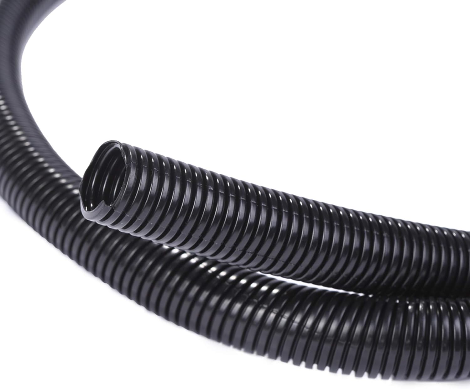 25ft - 1/4 inch Split Wire Loom Tubing - Black