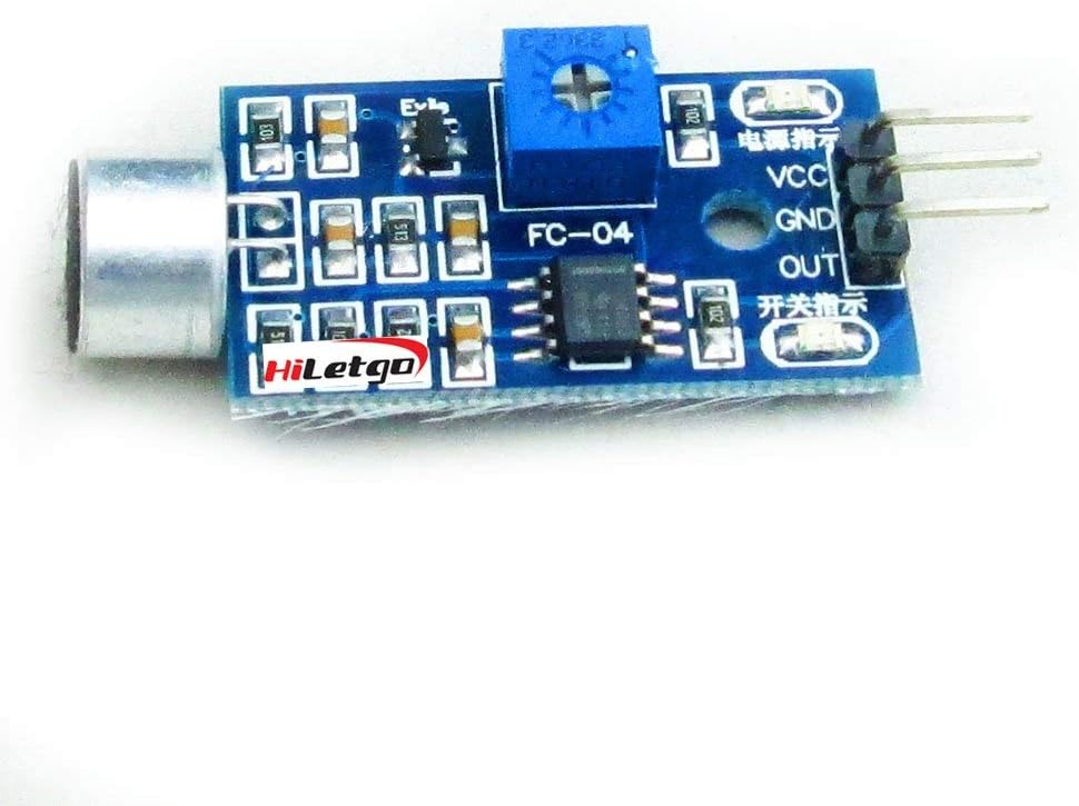 HiLetgo 5pcs Sound Sensor Module Voice Detect Voice Control Switch