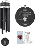 Pet Memorial Wind Chime, 30 Inches Paw Print Pet Remembrance Gift to Honor