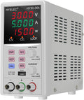 Variable DC Power Supply,0-50V 0-6A max150W Switching Regulated Bench Power Supply with Memory, 4-Digit LED Display, 5V2A USB Interface, Output Switch, Coarse and Fine Adjustments
