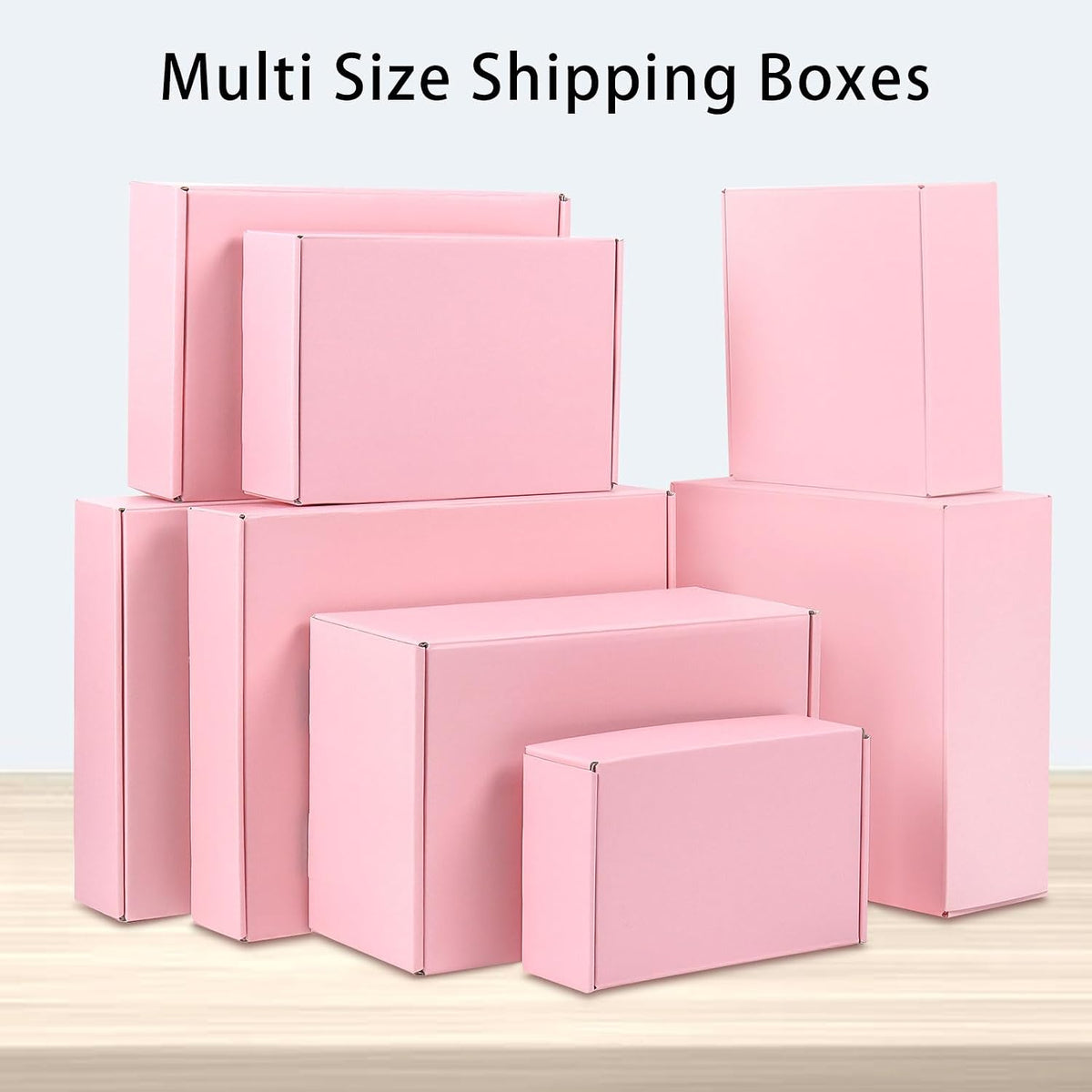 6x4x2 Pink Shipping Boxes Small, 45 Pack Corrugated Cardboard Mailer Boxes for Packaging Small Business Mailing Gift