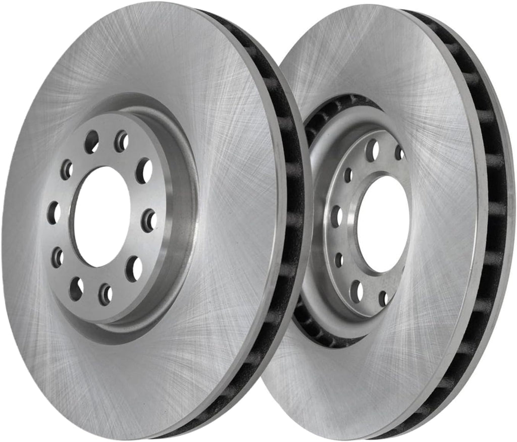 Detroit Axle - Front Brake Kit for 2014-2022 Jeep Cherokee | w/Single Piston Front Caliper, Disc Brake Rotors Ceramic