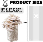 Autoclavable Mushroom Grow Bags Bulk with Microporous Filter Patchs