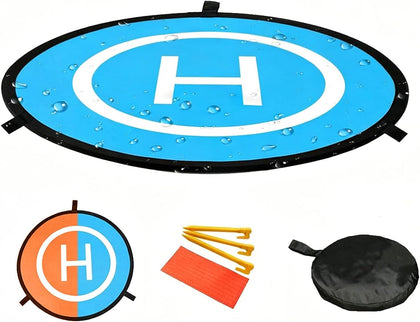 Drone Landing Pad, 22"/55cm Waterproof Portable Foldable Helipad Helicopter Landig Mat for DJI Mavic Pro Phantom