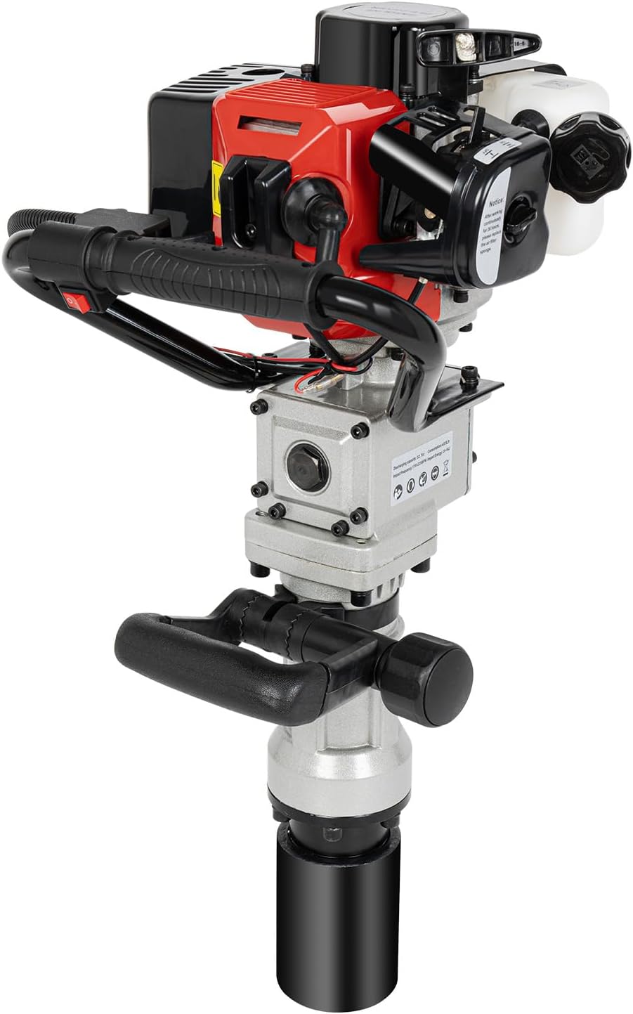 32.6CC 2 Stroke Gas Powered T-Post Driver, 900W Gas Powered Pile Driver Fence Post Driver Portable Petrol Piledriver