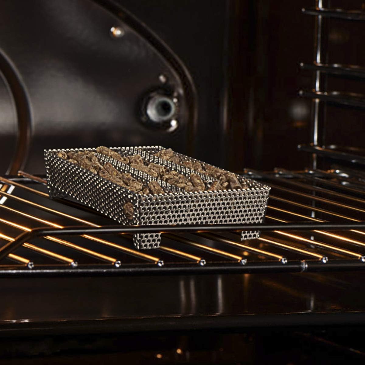 Buzzlett 5" x 8" Pellet Smoker Tray 12 Hours of Billowing Smoke