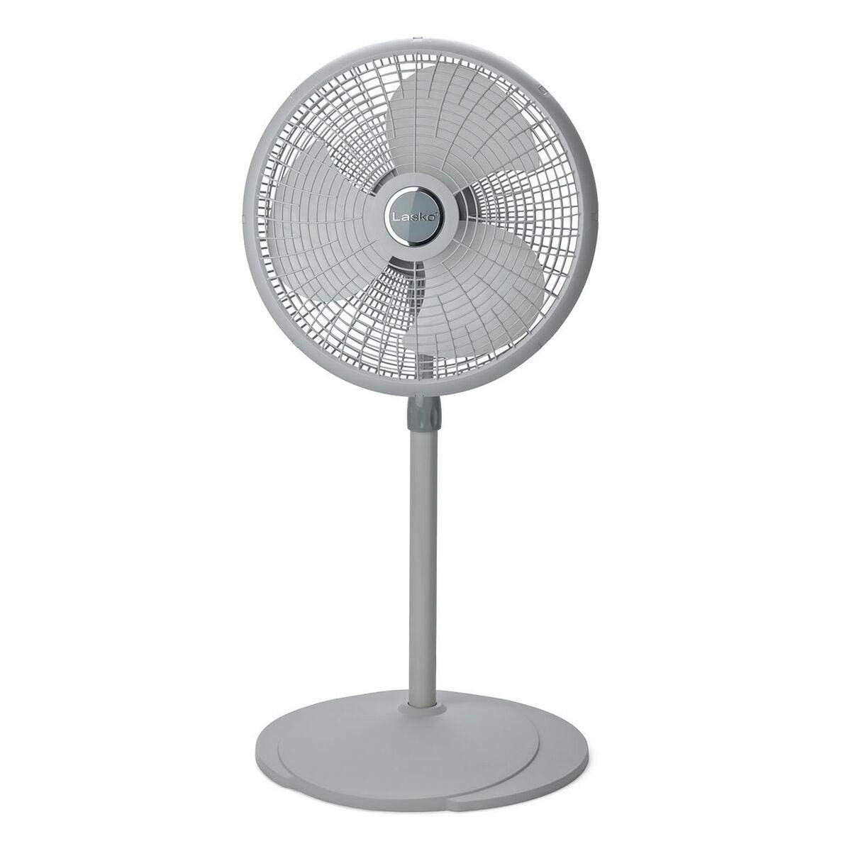 2526 16" Adjustable Pedestal Fan, gray: