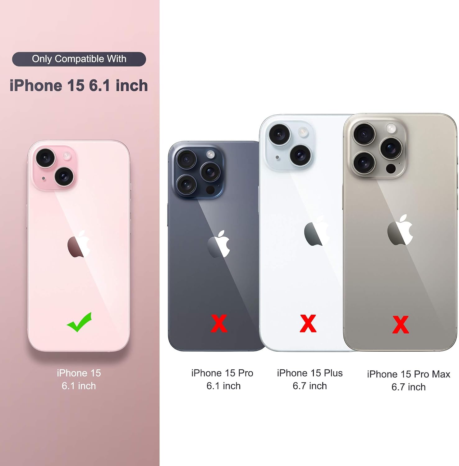 Compatible with iPhone 15 Wallet Case for Women, Premium PU Leather Floral Flip Cover with Card Holder, Kickstand