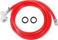 Homebrew Ball Lock Gas Line Assembly, 5 FT Co2 Gas Line Tubing for Kegerator with O.D 5/16”Ball Lock Gas Disconnect