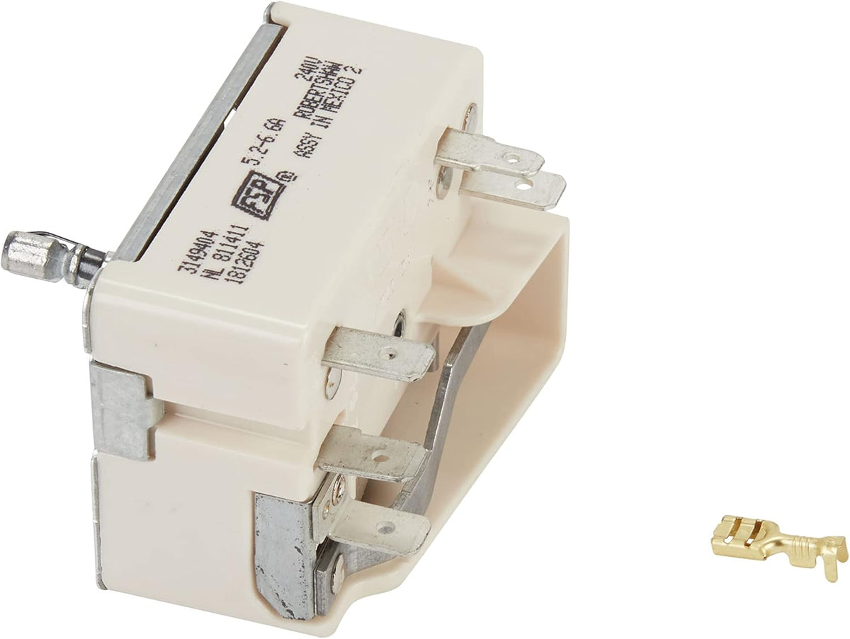 Whirlpool WP3149404 Genuine OEM Electric Range Surface Burner Control Switch Replacement Part - Replaces W10295576, 311856, 311857, and more