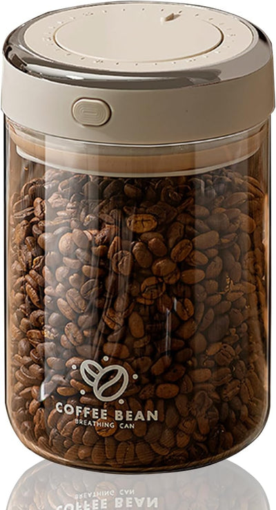 Coffee Bean Storage Container with One-way Valve Airtight Lid Date Tracker for Coffee and More Food Fresh and