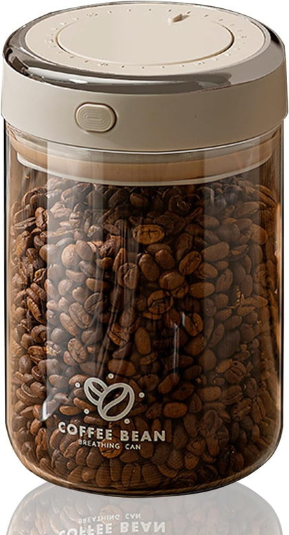 Coffee Bean Storage Container with One-way Valve Airtight Lid Date Tracker for Coffee and More Food Fresh and