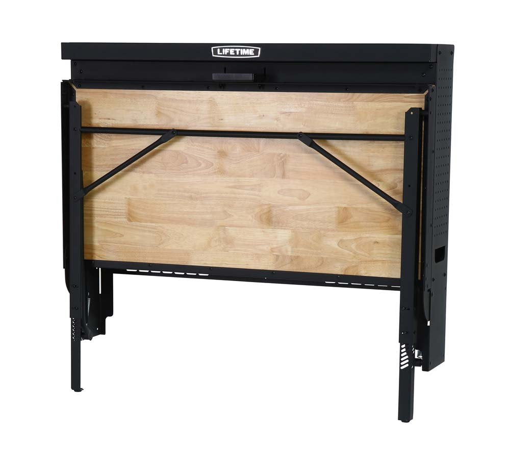 Products Wall Mounted Work Table, 4', Wood Varnish (80421)
