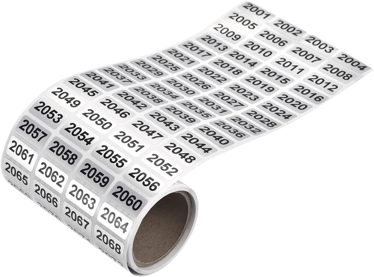 2001 to 3000 Consecutive Number Stickers Inventory Label Black Numbers for Office Warehouse Numbering Classification
