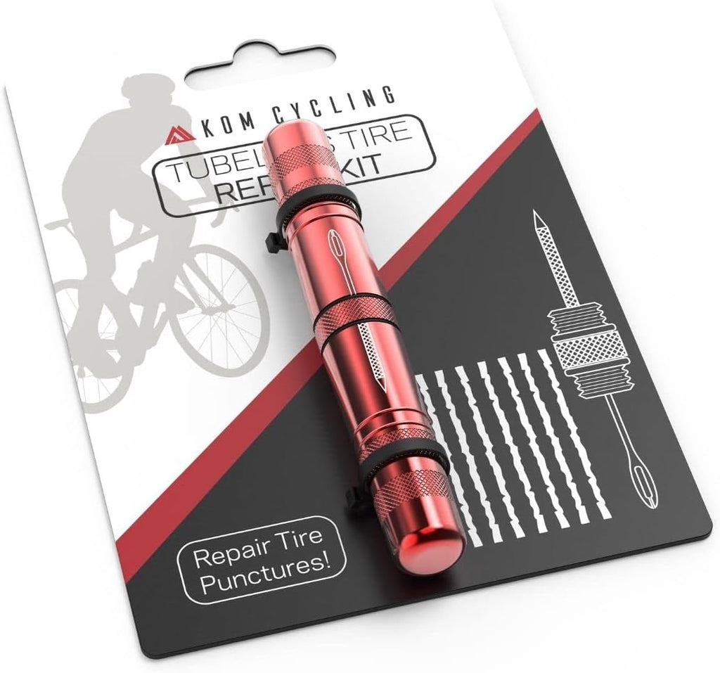 Tubeless Tire Repair Kit for Bikes 8 Colors! Fixes Mountain Bike and Road Bicycle Tire Punctures