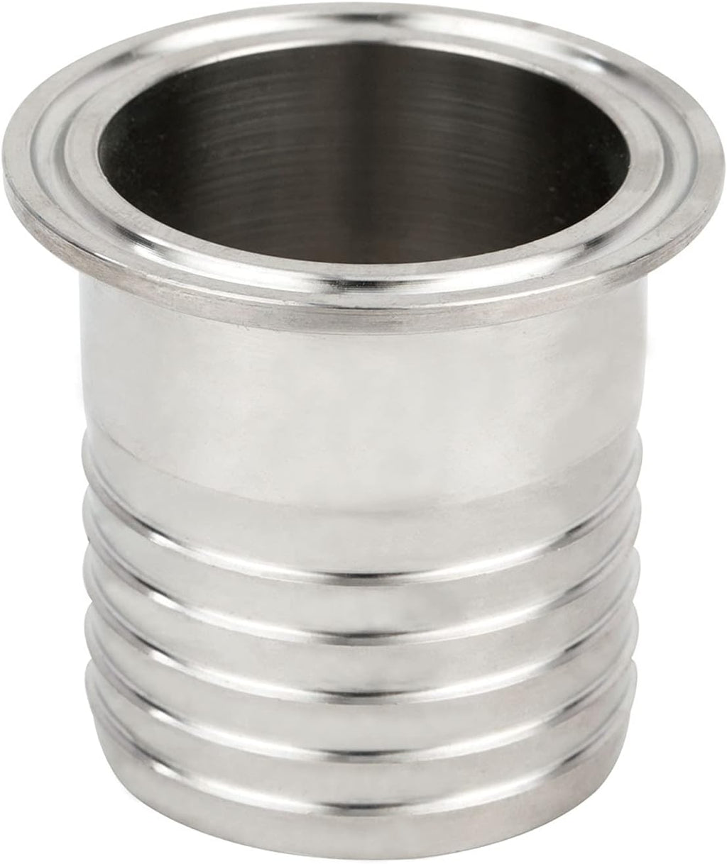 Yoebor 2" Tri Clamp to 2" Hose ID Barbed Adapter SUS304 Sanitary Fitting