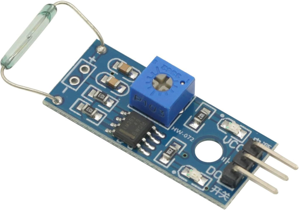 2Pcs Reed Sensor Module Reed Switch Magnetic Switch for Arduino