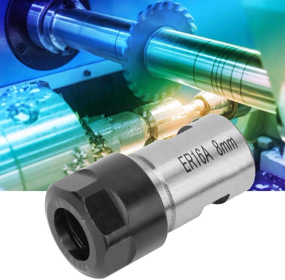 ER16 Collet Chuck, Motor Shaft Spindle Adapter 8mm/0.31“ for Deep Hole Processing