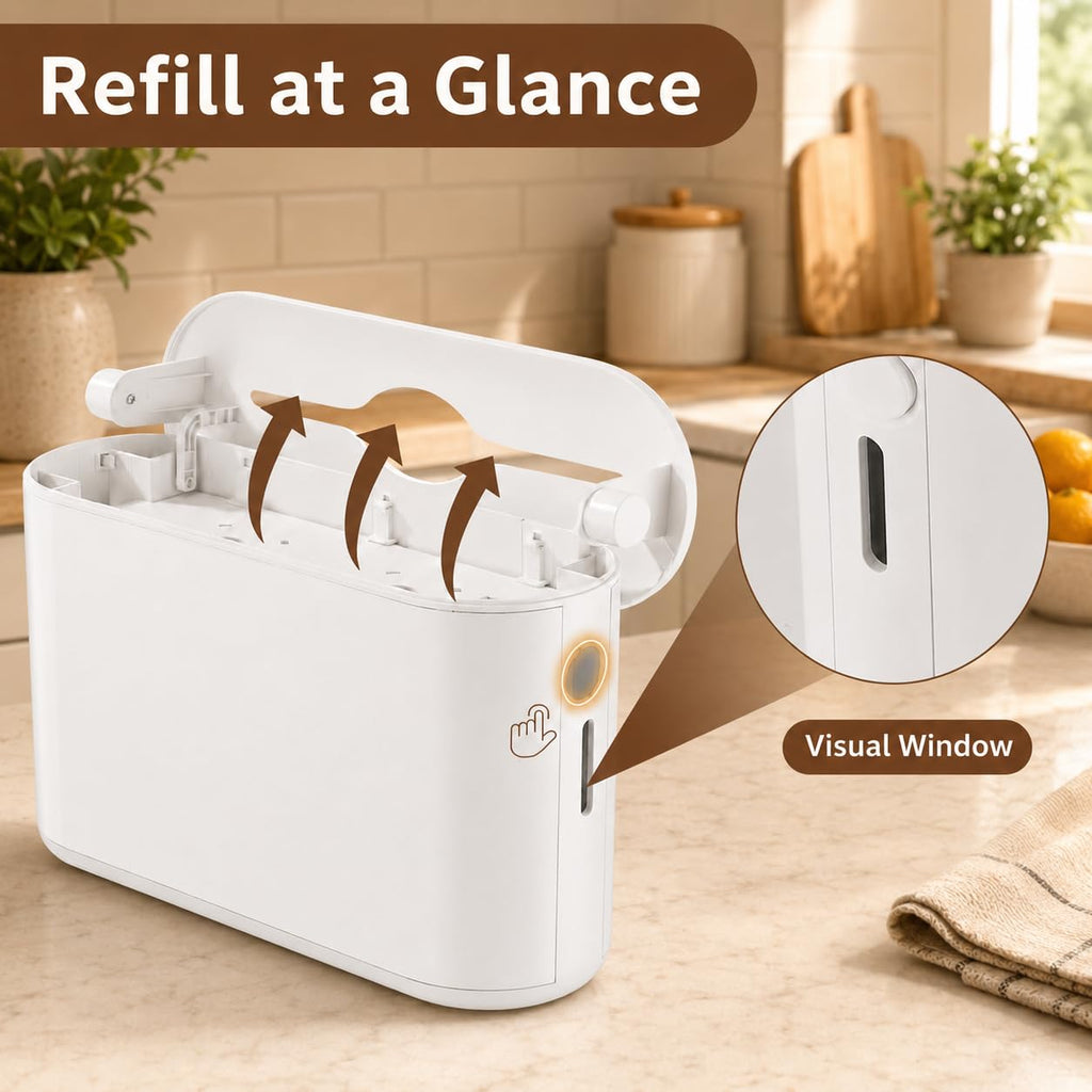 Countertop Multifold Paper Towel Dispenser, White