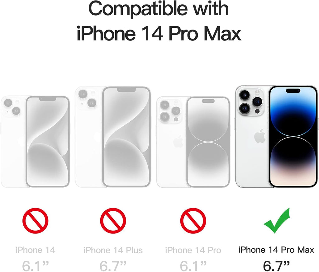 Privacy Full Coverage Screen Protector for iPhone 14 Pro Max 6.7-Inch, Anti-Spy Tempered Glass Film, Edge to Edge