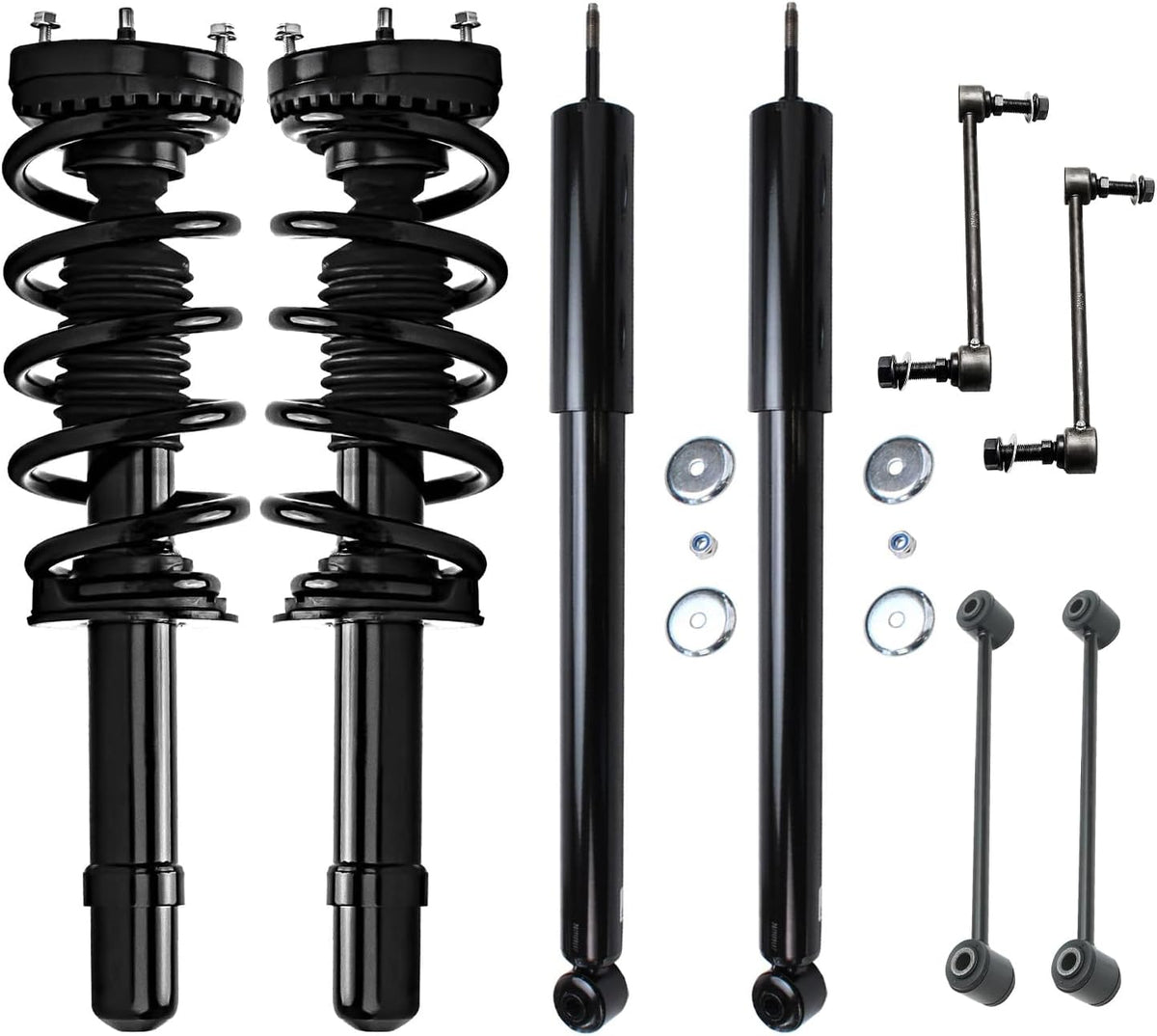 Detroit Axle - AWD 8pc Struts Kit for 2012-2023 Chrysler 300 Dodge Charger