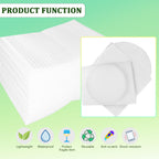 100 Pack Foam Pouches 6x10in, Cushion Foam Wrap for Moving