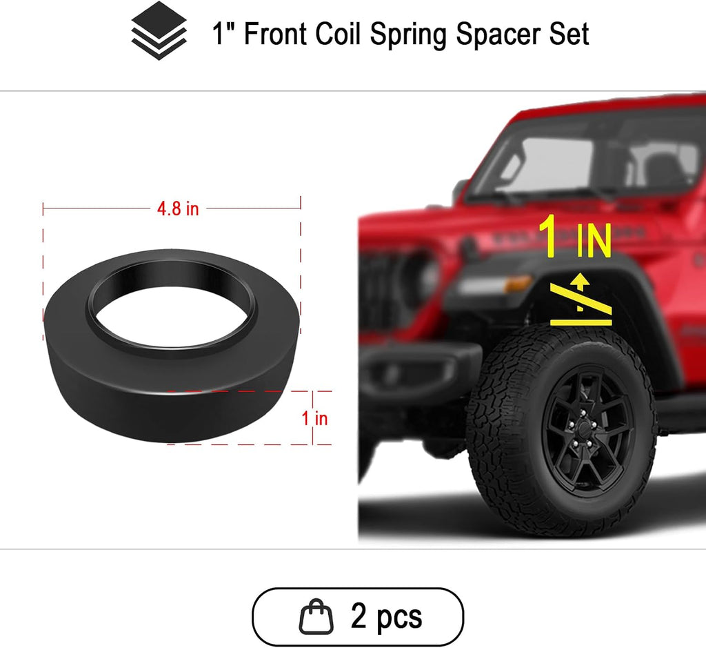 1" Front Spring Spacer Leveling Kit
