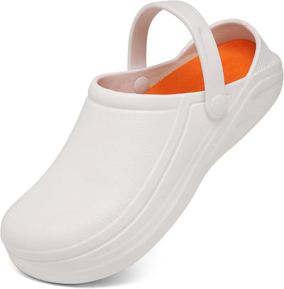 Non Slip Chef Shoes for Men Women, Waterproof Slip Resistant Kitchen Work Shoe Food Service Nursing Clogs