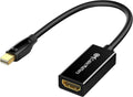 Mini DisplayPort to HDMI Adapter, Mini DP to HDMI, Black | Thunderbolt 2 and Thunderbolt Ports Compatible